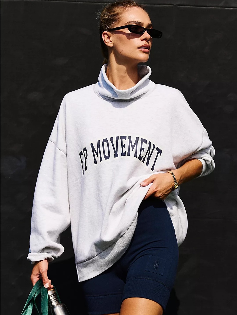 NWT FREE PEOPLE MOVEMENT Victory Set | Heather Grey Navy Combo MSRP $148 CURRENT